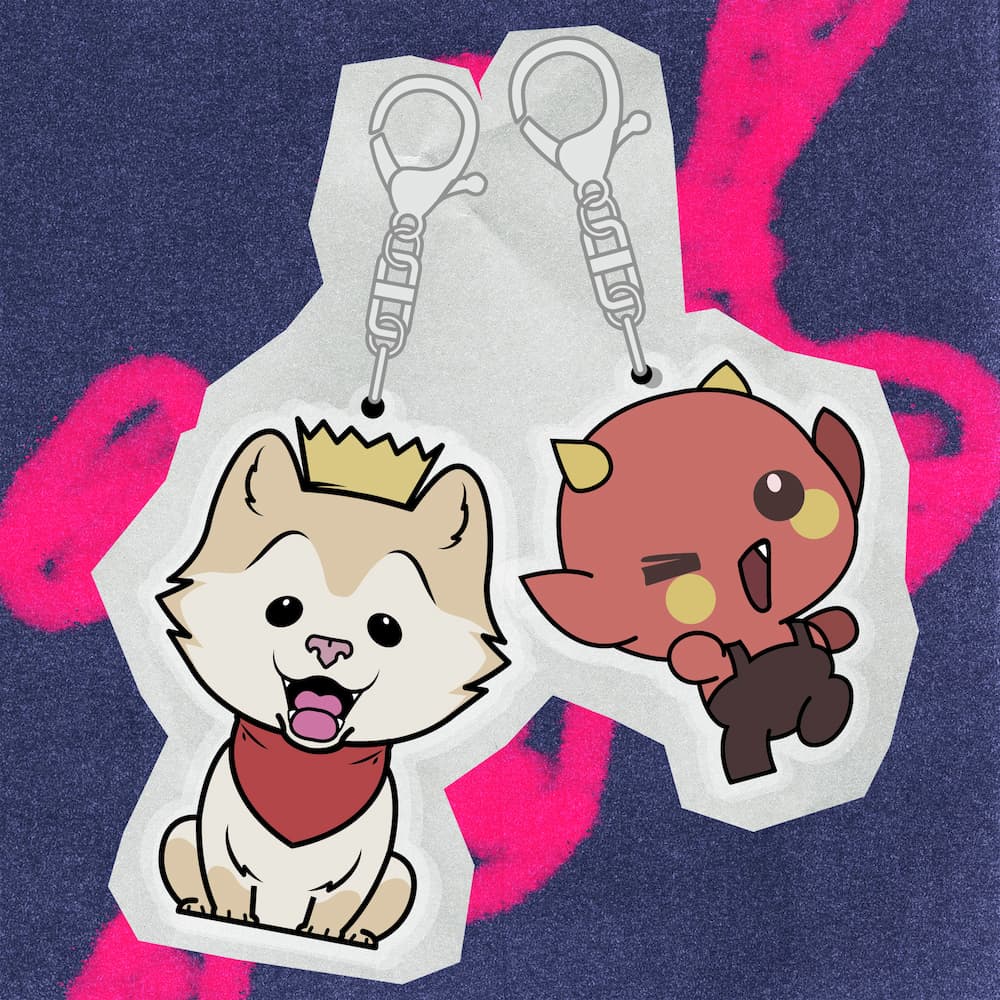 Pom Pom Keychain